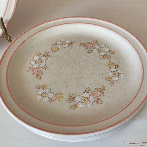 Vintage Hearthside Chantilly Fleur de Bois Salad/Dessert Plates, Set of 4 - Picture 4 of 9